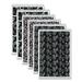 Fashion Steno Pad Gregg Rule Assorted Abstract Floral Headband Designs 80 White 6 X 9 Sheets 6/pack | Bundle of 2 Packs