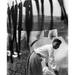 Woman Doing Laundry C1902. /Nan Young African American Woman Hanging Laundry To Dry In Newport Rhode Island. Photograph By Gertrude Kasebier C1902. Poster Print by (18 x 24)