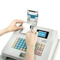 OUKANING Electronic Cash Register 48 Keys POS System 8 Digital LED Display with Cash Drawer