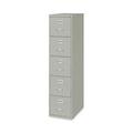 Hirsh 26.5-in Deep Metal 5 Drawer Letter Width Vertical File Cabinet Light Gray