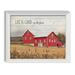 Gango Home Decor Country-Rustic Life is Good on the Farm by Lori Deiter (Ready to Hang); One 18x12in White Framed Print