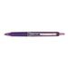 6 PACK: Pilot Precise V7 Retractable Purple Rolling Ball Ink Pens 1 Single Pen (26071)