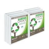 Samsill Earth s Choice Durable .5 Round Ring View Binders White 6 Pack