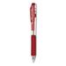 Wow! Gel Pen Retractable Medium 0.7 Mm Red Ink Clear/red Barrel Dozen | Bundle of 10 Dozen