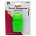 Pencil Sharpener/Eraser Combo 1 Hole with Eraser Plastic with Receptacle Assorted Colors | Bundle of 10 Each