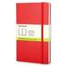 Moleskine Classic Notebook Large Plain Red Hard Cover (5 x 8.25)