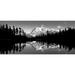 Reflection of mountains in a lake Mt Shuksan Picture Lake North Cascades National Park Washington State USA Poster Print (14 x 30)