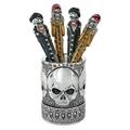 Design Toscano Halloween Gothic Skull Vessel and Pen Set