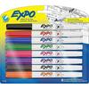 EXPO Low Odor Dry Erase Markers Ultra-Fine Tip Assorted Colors 8 Count