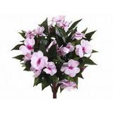 Allstate 13.5 Pink New Guinea Impatiens Artificial Silk Floral Bouquet