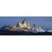 Panoramic Images PPI141012L Low angle view of mountains Mt Fitzroy Argentine Glaciers National Park Argentina Poster Print by Panoramic Images - 36 x 12