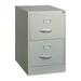 Hirsh 25 Deep 2 Drawer Legal Width Metal Vertical File Cabinet Commercial Grade Gray