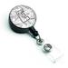 Carolines Treasures CJ2007-EBR Letter E Musical Note Letters Retractable Badge Reel