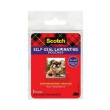 6PK Scotch Self-Sealing Laminating Pouches 9.5 mil 2.81 x 3.75 Gloss Clear 5/Pack (PL903G)
