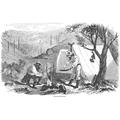 California Gold Rush 1852. /Nscene At A Mining Camp During The California Gold Rush. Wood Engraving American 1852. Poster Print by (24 x 36)