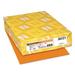 Neenah Paper Exact Brights Paper 20 lb Bond Weight 8.5 x 11 Bright Orange 500/Ream (26721)