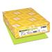 Wausau Papers WAU21869 Card Stock Paper- 65lb.- 8.5 in. x 11 in.- Vulcan Green