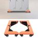 Fichiouy Set of 4 Desk Cabinet Corner Mover Dolly Furniture Dollies Roller Moving Cart