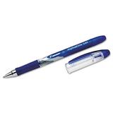 AbilityOne 7520015005212 SKILCRAFT AlphaElite Gel Pen Stick Medium 0.7 mm Blue Ink Blue/Clear Barrel Dozen