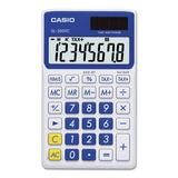 Casio SL-300SVCBE Handheld Calculator 8-Digit LCD Blue Each