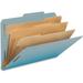 Smead 2/5 Tab Cut Legal Recycled Classification Folder - 3 Folder Capacity - 8 1/2 x 14 - 3 Expansion - 2 x 2K Fastener(s) - Top Tab Location - Right of Center Tab Position - 3 | Bundle of 5 Boxes