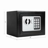 Mini Wall-in Style Digital Security Fireproof Safe Box with Key Lock for Home Business Security