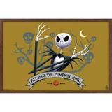 Disney Tim Burton s The Nightmare Before Christmas - All Hail Wall Poster 14.725 x 22.375 Framed