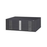 Safco 10 Drawer Metal Flat Files Cabinet for 30 x 42 Documents in Black