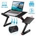 iMounTEK Aluminum Foldable Laptop Table Stand 360Â° Adjustable Portable Vented Lap Desk with Mouse Pad For Sofa Bed