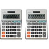 2 Pack Casio MS-80B Basic Desktop Calculator with 8 Digital Display