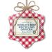 Christmas Ornament Worlds Best Recycling Officer Certificate Award Red plaid Neonblond