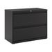 Hirsh 36 Inch Wide 2 Drawer Metal Lateral File Cabinet for Home and Office Holds Letter Legal and A4 Hanging Folders Black