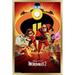 Disney Pixar The Incredibles 2 - One Sheet Wall Poster 22.375 x 34 Framed