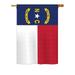 Ornament Collection - North Carolina Americana - Everyday States Impressions Decorative Vertical House Flag 28 x 40 Printed In USA