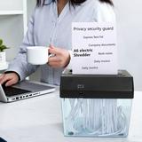 SuoKom Shredder Portable MIni Electric USB And Battery Operated Paper Shredder Paper Strip Cut Machine Paper And Document (Battery Not Include) on Clearance