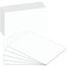 Blank Index Flash Note Cards | 80lb Heavyweight Thick White Cover Stock | 100 Cards Per Pack | 6 x 9