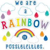 Carson Dellosa Education CDP110416 Rainbow Message Bulletin Board Set 67 / Set