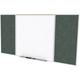 Ghent s Ceramic 4 x 8 Rubber Bulletin & Mag. Whiteboard Set in Speckled Tan