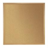 Ghent s Wood 4 x 4 Cork Bulletin Board with Wood Frame in Natural