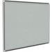 Ghent s Vinyl 4 x 6 DecoAurora Bulletin Board with Black Trim in Gray