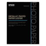 Professional Media Metallic Luster Photo Paper 10.5 Mil 8.5 X 11 White 25/pack | Bundle of 5 Packs