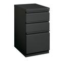 Hirsh 20 Deep Mobile Pedestal File Cabinet 3 Drawer Box-Box-File Letter Width Charcoal