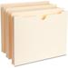 Business Source Straight Tab Cut Letter Recycled File Pocket - 8 1/2 x 11 - 1 1/2 Expansion - Manila - 10% Recycled - 50 / Box | Bundle of 5