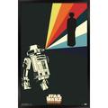 Star Wars: Saga - R2D2 Projection Wall Poster 14.725 x 22.375 Framed