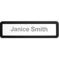 Lorell LLR80669 Recycled Plastic Cubicle Nameplate 1 Each Black