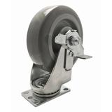 Snap-Loc 450 lb Caster 6 Inch Super-Duty Polyurethane Swivel-Brake | 7.5 H x 4.5 W x 6.25 D in | Wayfair SLAC6SDSBP