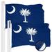 South Carolina South Carolina State Flag 3x5FT 2-Pack Embroidered Polyester By G128