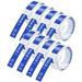 GREENCYCLE 8PK Compatible for Dymo 3D Plastic Embossing Labels 521206 White on Blue Label Tape 12mm 1/2 x 3m 9.8 Use in Organizer Xpress Office Matte II Magazine Maker Motex Label Maker