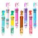 8Pcs Shuttle Pens Retractable Ballpoint Pen Gel Pen 10-in-1 Gift Pens Multicolor Animal 0.5mm Liquid Ink Pens for Office School Supplies as A Children Gift