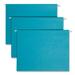 Smead Colored Hanging File Folders with 1/5 Cut Tabs Letter Size 1/5-Cut Tabs Teal 25/Box